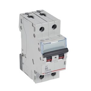 Installatieautomaat MCB TX3 2-polig B-karakteristiek 6A 6000A