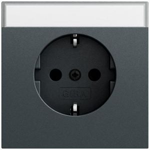 wandcontactdoos met randaarde TK System 70 antracit(gel.)