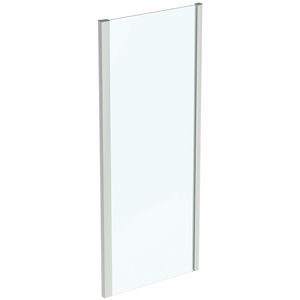 Douche zijwand I.LIFE 85cm omkeerbaar ideal clean zilver excl. muursteunen