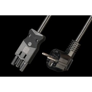 Netsnoer 3-polig 1,5mm² 1000cm female zwart Cca (AC166 NLCGB/315 100)