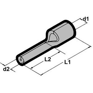 Kist a 100st. ongeisoleerde pensteker P12 0,5-1,5mm²