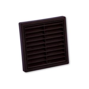 Ventilatierooster vlak Ø100mm bruin
