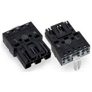 Male met direct PE-contact 3-polig 770-213/002-000 VVE=100