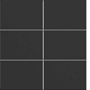 Afdekking KNX taster 6-voudig A.x/C.x nachtzwart mat