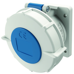 Inbouwwandcontactdoos 32A 3-polig  6H 230V IP67 TwinCONTACT