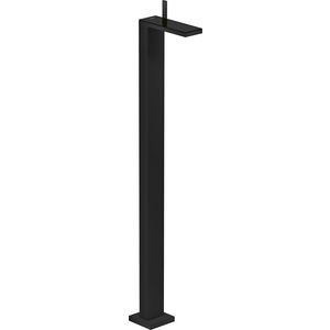 AXOR MyEdition 1-hendel wastafelmengkraan vloergemonteerd met afvoerplug mat zwart/zwart glas