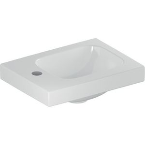 iCon Light fontein 38x28cm kraangat + aflegvlak links zonder overloop wit