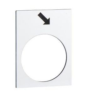 Etiket 30x40mm Met symbool Wit Harmony XB4/XB5 VVE=10