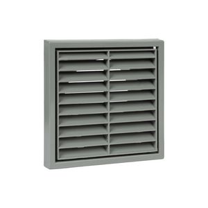 Ventilatierooster vlak Ø100mm grijs