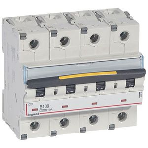 Installatieautomaat 4-polig B-karakteristiek 100A 10000A/16kA DX³ DIN