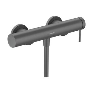 Tecturis S 1-hendel douchemengkraan hoh 150mm Brushed Black Chrome incl. s-koppelingen