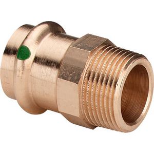 Overgangskoppeling Met Sc 35x1 1/4NPT brons/blank VVE=5