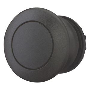 Paddestoeldrukknop zwart terugverend M22S-DP-S VVE=5