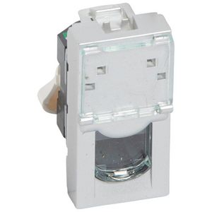 Connector 1xRJ45 UTP Cat. 5e 1 module ALU Mosaic