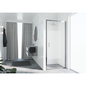 Draaideur Zephyros 2.0 96 verst.96-102cm strip motief chroom