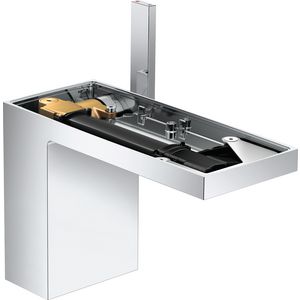 AXOR MyEdition 1-hendel wastafelmengkraan 110 met Push-Open zonder plaat chroom