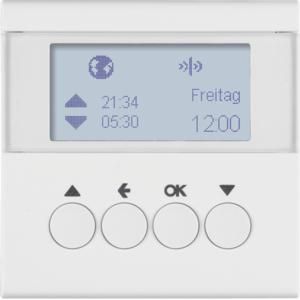 Schakelklok-opzetmod. jaloeziebediening KNX-RF berker S.1/B.3/B.7 mat