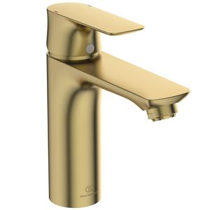 Connect Air wastafelmengkraan grande waste lage druk brushed gold (mat goudkleurig)