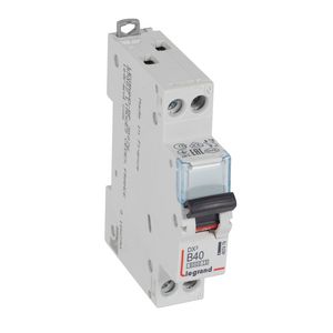 Installatieautomaat MCB DX³ 1-polig + Nul B-karakteristiek 40A 6000A