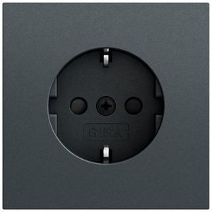 wandcontactdoos met randaarde Safety Plus System 70 antracit(gel.)