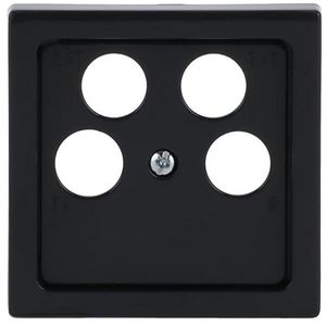 Centraalplaat 50 x 50 Ankaro antenne f-antraciet (1743/10-04-81)