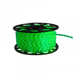 Lichtslang LED 230V horizon L=50mtr. . PVC groen