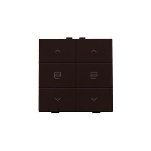 Dubbele motorsturingsbediening Home Control dark brown