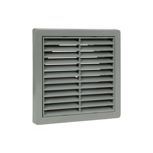 Ventilatierooster vlak Ø125mm grijs