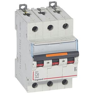 Installatieautomaat 3-polig C-karakteristiek 6A 25kA DX³ DIN