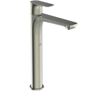 Connect Air hoog wastafelmengkraan 5l/min. zonder waste silver storm (rvs look)