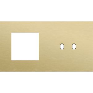 Afdekplaat 2-voud horiz. 71mm centerafst. 227-57808