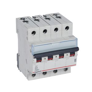 Installatieautomaat MCB TX3 4-polig D-karakteristiek 1A 6000A