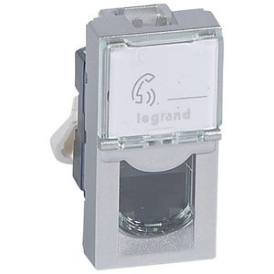 Connector 1xRJ45 UTP Cat. 6 1 module ALU Mosaic