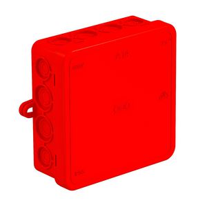 Kabeldoos 100x100x38mm polyethyleen rot VVE=10