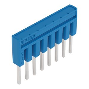 Brug 8-voudig geisoleerd blauw 2000-408/000-006 VVE=25