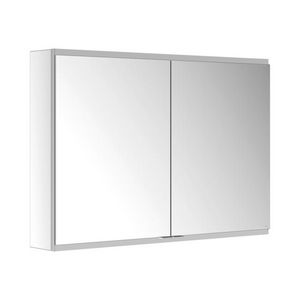 Spiegelkast opbouw onverl. 1xwcd/1xusb 1050x700x160mm zil. 800201000100300