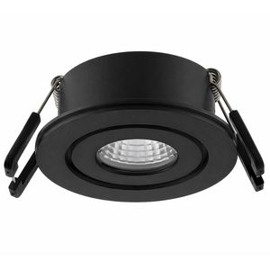 LED spot Zwart 3W 500mA Dimtowarm IP44 Lumiko Venice COB