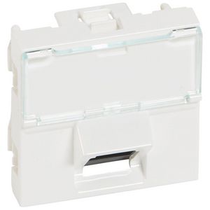 Connector RJ45 UTP LCS5 2 modulen hoek Mosaic