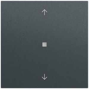 Drukc. wip 1-v pijlen OneKNX System 70 antracit(gel.)