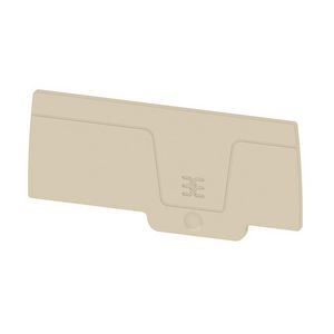 Eindplaat klem donkerbeige 82,6mm 2935670000 VVE=20