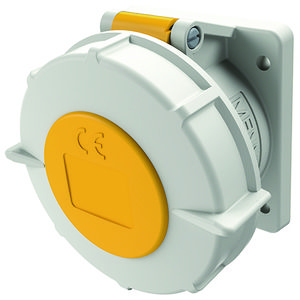 Inbouwwandcontactdoos 32A 3-polig  4H 110V IP67 TwinCONTACT