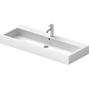 VERO #045412 wastafel 1200mm wit met kraangat met overloop