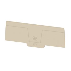 Eindplaat klem donkerbeige 100,3mm 2935680000 VVE=20