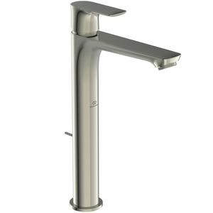 Connect Air hoog wastafelmengkraan met waste silver storm (rvs look)