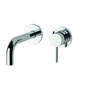 Inbouw wastafelmengkr+uitloop 175mm 2roz. diam.70 FOX006CR70