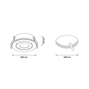 LED spot Zwart 3,1W 350mA 4000K IP44 Lumiko Venice COB
