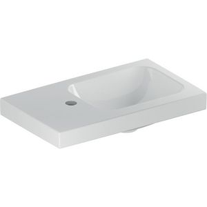 iCon Light fontein 53x31cm met kraangat + aflegvlak links zonder overloop wit