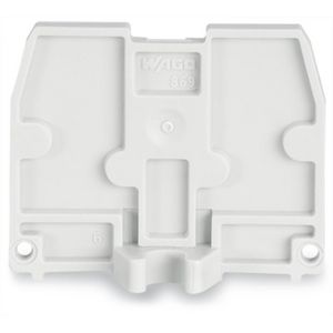 Afsluitplaat bevestigingsflens M 4 2,5mm dik lichtgr VVE=25