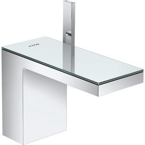 AXOR MyEdition 1-hendel wastafelmengkraan 110 met Push-Open chroom/spiegel glas