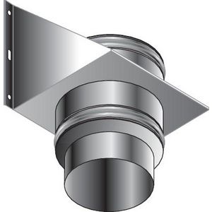 Muursteun dubbelwandig RVS DP25 80mm Roccheggiani